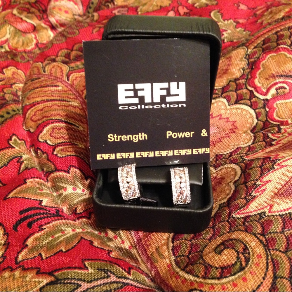Effy Brand earrings. Worn once. Matching ring also listed.
